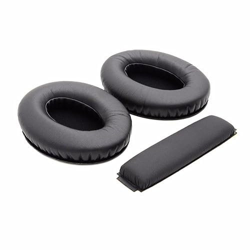 2023 1 Pair Softer Leatherette Earpads & 1*Headband for Sennheiser HD 418 419 428 429 439 438 448 449 Headphone Accessory Part