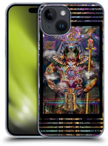 Head Case Designs Offizielle Jumbie Art Horus Götter und Göttinnen Harte Rueckseiten Handyhülle Hülle Huelle kompatibel mit Apple iPhone 15