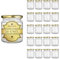 Espirito Rebelde 20 Pots en Verre Vides Ronds 250 ml | Parfaits pour les Confitures, les Conserves, le Miel et les Bonbons | Mariage
