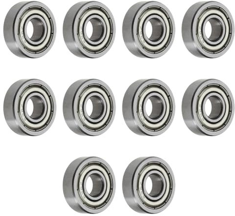 LT Easiyl 10 Stück Rillenkugellager R1660ZZ 6 × 16 × 5 Mm Z2 für Industriemaschinen Elektrowerkzeuge Mechanische Geräte Doppelt Metallgeschirmtes Kugellager