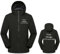 Veste Coupe-Vent avec Logo Personnalisé, Manteau avec Texte/Image Personnalisé, Alpinisme en Plein Air pour Hommes et Femmes, Sweat À Capuche Imperméable À La Mode Black,L