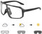Vegena Fahrradbrille Selbsttönend Photochromatische TR90 Rahmen Sportbrille Sonnenbrille Radbrille UV400 Schutz Mit Brillenputztuch, Brillentasche Für Fahrrad, Mtb, Angeln