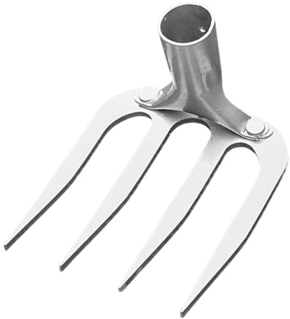 LOVIVER Rechenkopf für den Garten, Rechenkopf für die Landwirtschaft, Hochleistungs-Gartenhackenkopf aus Metall, Rechenkopf zum Unkrautjäten, zum Unkrautjäten, 4 Zinken