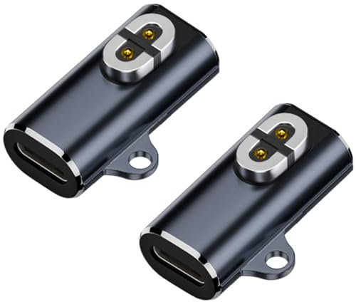 AuviPal Magnetischer USB-C-Adapter für AfterShokz Aeropex, Shokz OpenComm, OpenRun, OpenRun Pro, OpenRun Mini und OpenRun Pro Mini, 2 Stück