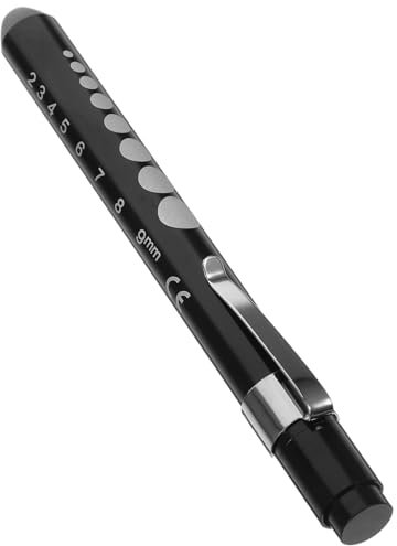 LED Stiftlampe Schwarz, für Pupillen und Mundhöhlenuntersuchung