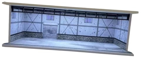 Luwecf Vetrina Espositiva per Auto Diorama 1/64 con Illuminazione, Modello di Auto, Garage,