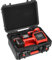 ZENACCE Wasserdichter Hartschalenkoffer, kompatibel mit Milwaukee M18 Inflator 2848-20, Luftkompressor-Tragetasche für Milwaukee-Werkzeuge, kann 18 V 3,0 bis 9,0 Ah Akkupacks und Ladestation halten