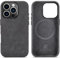 AKANTRA Alcantara Case for Apple iPhone16 Pro, Handmade Fully-Wrapped Synthetic Suede Cover, Compatible with Magsafe Wireless Charging (Black, for iPhone16 Pro)