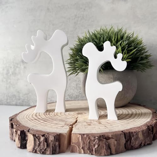 Silikonform Weihnachten, Gießform Weihnachten Elch, Silikonformen Gießformen Weihnachten, Elch Gießformen Weihnachten, Silikonformen Weihnachten, Giessformen Silikon für DIY Elch Handwerk (14)
