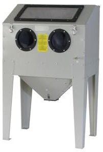 Sabbiatrice da 220 l, 230 V, con accessori per sabbiatura, con illuminazione