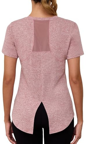 Gyabnw Sport Oberteile Damen Fitness Laufshirt Kurzarm Funktionsshirt Fitness Zumba Wandershirt