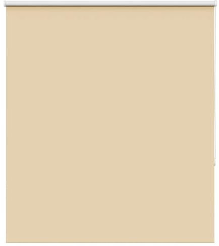 vidaXL Verdunkelungsrollo Beige 135x175 cm Stoffbreite 131,6 cm, Rollo, Klemmfix, Thermorollo, Verdunklungsrollo, Klemmrollo, Fensterrollo