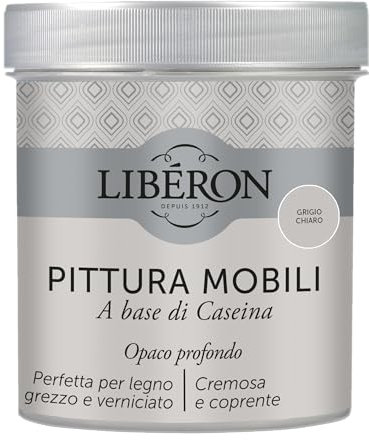 Libéron Pittura Mobili a base di Caseina Grigio Chiaro 0.5 L