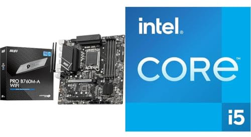 MSI Pro B760M-A WiFi Motherboard + Intel® Core™ i5-14600K Desktop Processor 14 Cores