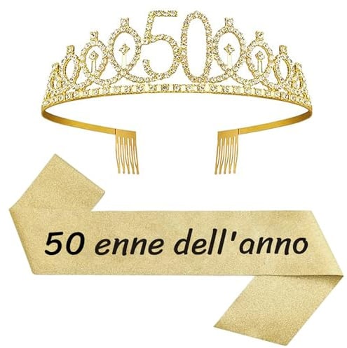 50. Geburtstag Schärpe und Tiara
