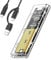 NVME Gehäuse M.2 ssd gehäuse nvme USB Adapter, USB C ssd Adapter m2 ssd gehäuse pcie m2 Adapter 10Gbps USB3.1 Gen2 für ssd m2 gehäuse Größe 2230/2242/2260/2280 Untersützt UASP
