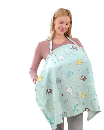 Nursing Covers - Soft Breathable Care Cover Mothers Babies Lightweight Privacy Scarf Care, Stretchy Versatile Cover for Car Seat, Pushchair and Public Feeding Protection