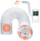 Hukermoon Tuyau D'échappement de Climatiseur Portable, Extension de Tuyau D'évacuation de Climatisation Portable 150mm de 3M Évacuation Flexible Ventilation pour Climatiseur Mobile (3M,150MM)