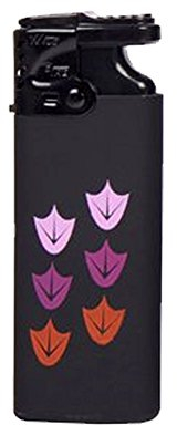 Bulentini Sturmfeuerzeug Footprint 5 Motive, Turbo ROTE Flamme Gas Jet Flame Lighter (Motiv 1 (PINK) / 1 Feuerzeug)