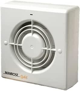 Manrose MG100 4 100mm Gold Range Extractor Bathroom Wall/Ceiling Fan (MG100T - Timer)
