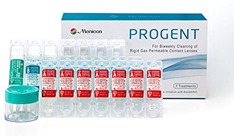 Menicon Progent Biweekly Contact Lens Cleaner - Removes Protein (7 Treatments)