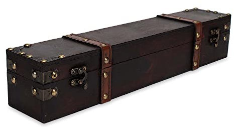 Cottage Garden Sammlerstab-Box, Alte Welt, Holz, 44,5 x 8,9 x 8,9 cm, Mahagoni