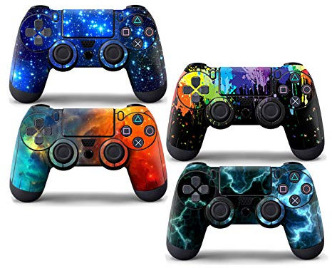SKINOWN Skin Sticker - Carcasa protectora para mando de Playstation PS4 (4 unidades)