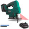 VONROC Sierra de calar inalámbrica VPower 20V, juego completo incl. 1x batería de 4.0Ah, cargador rápido, bolsa de almacenamiento y hojas de sierra para madera y metal