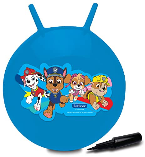 Lexibook Paw Patrol La Pat' Patrouille Balle Sauteuse Gonflable, Pompe Manuelle Incluse, Plastique sécurisé et résistant, Bleu, BG040PA