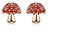 925 Sterling Silber Nette Kleine Pilz-Ohrstecker Einfache Mode-Design-Ohrringe