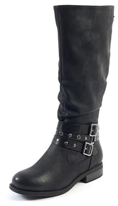 Stivali XL a polpaccio largo - Modello Isabelle. Nero23. 39