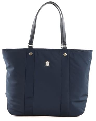 Tommy Hilfiger Damen Tote Bag Tasche My Tommy Tote mit Reißverschluss, Blau (Acc Desert Sky), Einheitsgröße