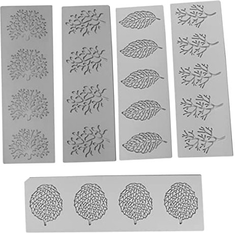 Silikonform Gute Spitze Silikonform Kuchen Prägung Matte Fondant Kuchen Zucker Dekorieren Handwerk Werkzeuge Blume Muster Formen 5 stücke