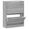 vidaXL Mueble Zapatero Armario Pasillo Entrada Estante Almacenamiento Organizador Sala de Estar Dormitorio Madera Contrachapada Gris Sonoma