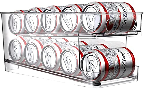 THREMA Kühlschrank-Bierdosen-Organizer, Rolldosenspender, Mehrzweck-Kühlschrank, Für Schrank, Kühlschrank, Speisekammer Und Arbeitsplatten