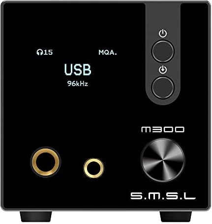 S.M.S.L M300SE Amplificatore per cuffie HiFi, 2 pezzi di DAC audio CS43131 MQA, ingresso USB/Ottico/Coassiale/Bluetooth DSD MQA XMOS Uscita XLR bilanciata THD+N 0,00013% con telecomando