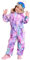Bluemagic Skianzüge für Jungen und Mädchen, Schneeanzüge für Kinder Winddicht Warm Wasserdicht und Atmungsaktiv, Einteiliges Design, Reißverschlussöffnung (lila Galaxie, 90CM, 3 Jahre)
