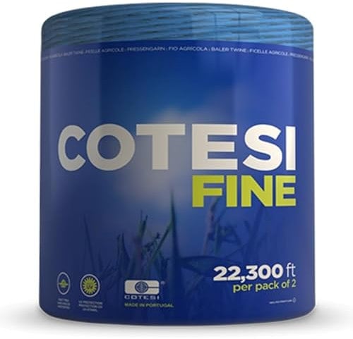 Baler Fine Twine, Polypropylene 2 mm thickness, for large round balers (22,000ft (3660m) per pack of 2)