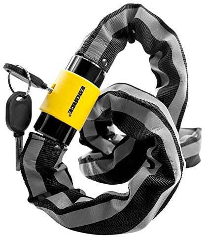 Bicycle Lock,Chain Lock Military Steel Code Padlock Accessories Anti-Hydraulic Reflective Shear Rust Chain Theft Alloy Core-Black (Color : Black) (Color : Light Grey)