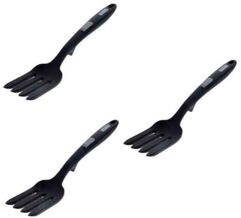 Cabilock 3 Piezas Tenedor De Cocina De Silicona Ensalada Mixta Tenedor Grande De Silicona Tenedor De Silicona Antiadherente Tenedor Para Cocinar Comida Largo Gel De Sílice Pala Cuchara