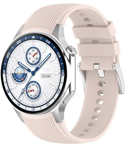 YKNIUFLY Correa de Reloj para Oppo Watch X, TPU Silicona Suave, Antideslizante, Correa de Repuesto Ajustable para Oppo Watch X.(Polvo de Nebulosa)