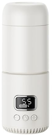 DimyFew Calentador de Agua Eléctrico para Bebé, Hervidor Aislado Portátil Recargable por USB, 18000mah, Individual