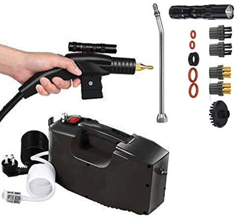 ERSINIAN Limpiador a Vapor de Alta presión y Alta Temperatura con 4 boquillas 2600-3000W Sistema de Limpieza Profesional portátil Bombeo automático para Uso doméstico Comercial