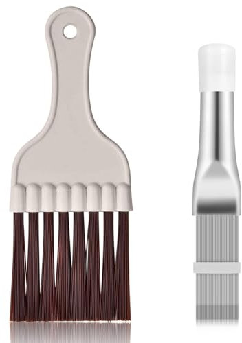 2 Stücke Lamellenkamm Trockner,Kondensator Kamm Trockner Reinigungsbürste,Kondensatorkamm,Klimaanlage Lamellenreiniger Brushes,Klimaanlagenreiniger Zubehör,Reinigungsset,Cleaner Conditioner Drahtkamm