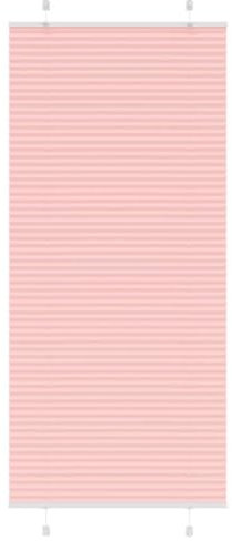 vidaXL Plissee Rosa 95x200 cm Stoffbreite 94,4 cm Polyester, Faltrollo, Klemmfix, Plisseerollo, Jalousie, Rollo, Plisseerollo für Fenster