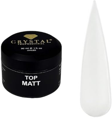 Top Coat 30 ml | UV Top Coat mit mattem Velvet-Effekt für kreative Stylings mit edlem Matt-Look | Versiegler für starken Schutz vor Absplittern und Schäden | Nagel Überlack | Matt