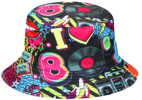 O-Kinee Fischerhut Herren,Sonnenhut Faltbar Damen,Sommerhut Anglerhut Outdoor,Bucket Hat für Urlaub,Lustige kopfbedeckung Accessoires für Karneval Fasching Party