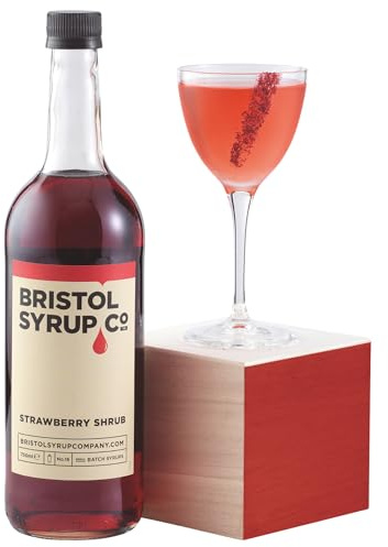 Bristol Syrups Company No.16 Strawberry Shrub Syrup 750ml, Pack of 6