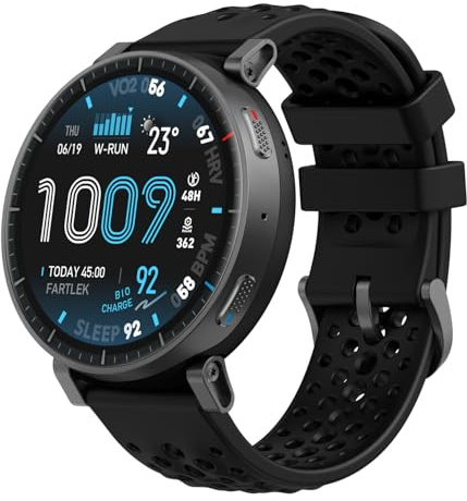 Amazfit Active Max Smart Watch 1.5 AMOLED Display, 25-Day Battery, Offline Maps, GPS, 4GB Storage, 170+ Sport Modes, 5 ATM Water Resistant, Heart Rate & Sleep Fitness Tracker for Android & iPhone