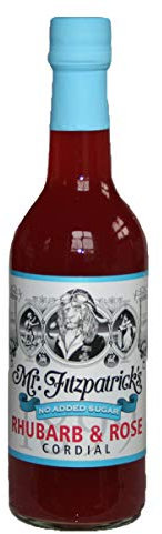 Mr Fitzpatricks Rhubarb and Rose No Added Sugar Cordial, 500 ml